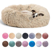 Ultra-Soft Plush Round Pet Bed Warm & Cozy Comfort for Dogs & Cats