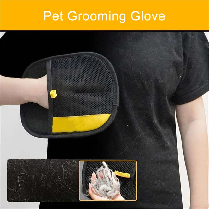 🐾 Pet Hair Cleaning & Collection Gloves  Double-Sided Multi-Functional Grooming Tool