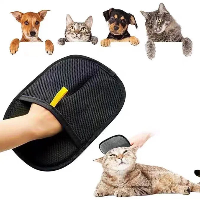 🐾 Pet Hair Cleaning & Collection Gloves  Double-Sided Multi-Functional Grooming Tool