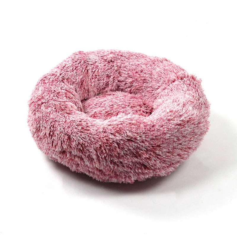 Luxurious Plush Winter Pet Nest – Warm, Cozy &amp; Washable Bed for Cats &amp; Small Dogs